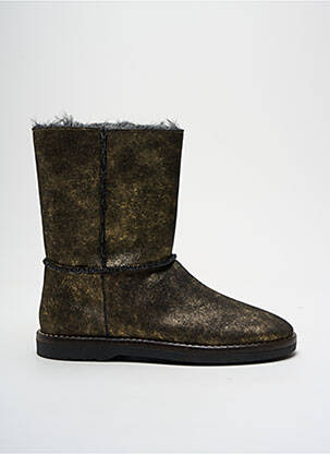 Bottines/boots fourrée talon plat jusqu'à 3cm or LA FEE MARABOUTEE femme