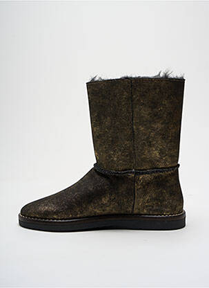 Bottines/boots fourrée talon plat jusqu'à 3cm or LA FEE MARABOUTEE femme