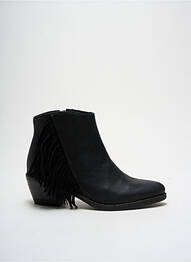 Bottines/boots matière lisse talon de 4 à 6cm noir LA FEE MARABOUTEE femme