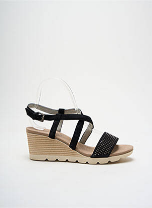 Sandales/nu pieds talon compensé talon de 4 à 6cm noir CAPRICE femme