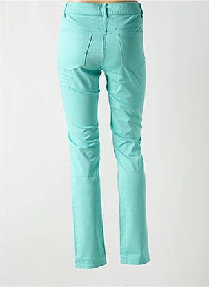 Pantalon slim tissage popeline taille normale vert WEILL femme