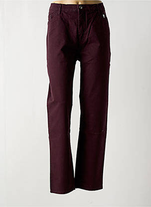 Pantalon slim tissage popeline taille normale violet STOOKER femme