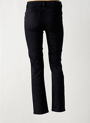 Jeans coupe slim stretch taille haute noir STOOKER femme