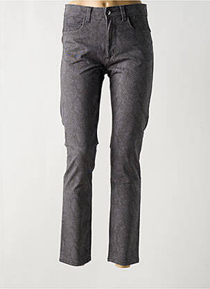 Pantalon slim tissage popeline taille normale gris STOOKER femme