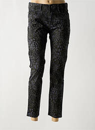 Pantalon slim tissage popeline taille normale vert STOOKER femme