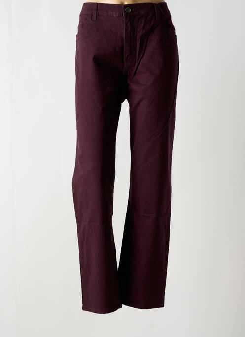 Pantalon slim tissage popeline taille normale violet STOOKER femme