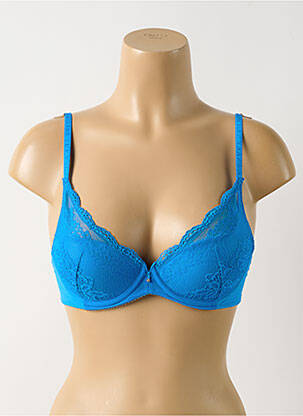 Soutien-gorge effet matière satinée haut soutien-gorge push-up bleu WACOAL femme