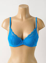 Soutien-gorge effet matière satinée haut soutien-gorge push-up bleu WACOAL femme