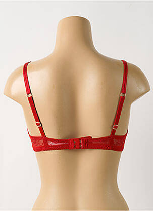 Soutien-gorge effet matière satinée haut soutien-gorge moulé rouge SKINY femme