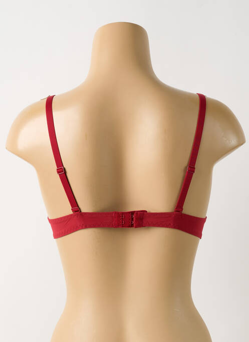 Soutien-gorge effet matière satinée haut soutien-gorge avec mousse de rembourrage amovible rouge SIMONE PERELE femme
