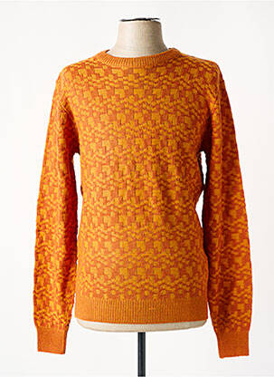 Pull stretch manches longues orange KENVELO homme