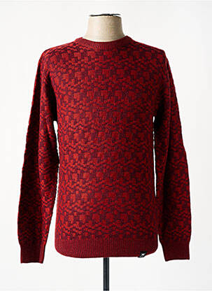 Pull stretch manches longues orange fonce KENVELO homme