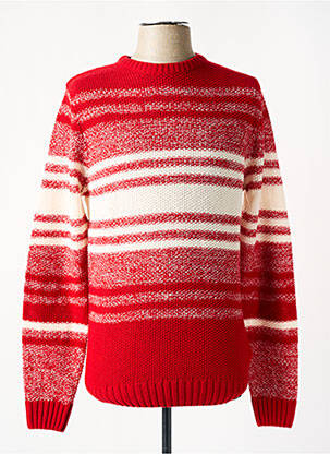 Pull stretch manches longues rouge KENVELO homme