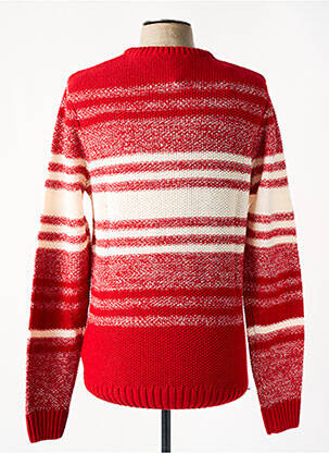 Pull stretch manches longues rouge KENVELO homme