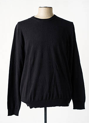 Pull stretch manches longues noir KENVELO homme