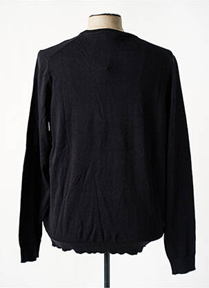 Pull stretch manches longues noir KENVELO homme