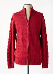 Gilet manches longues rouge KENVELO pour homme seconde vue