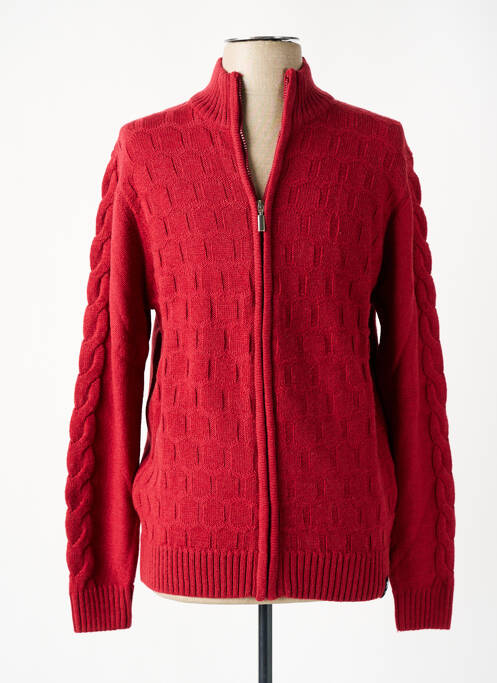 Gilet manches longues rouge KENVELO pour homme