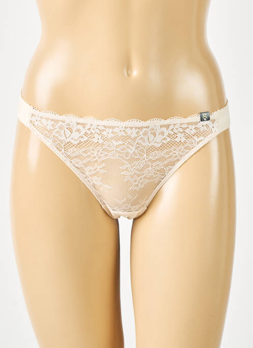 Tanga beige UNDIZ pour femme
