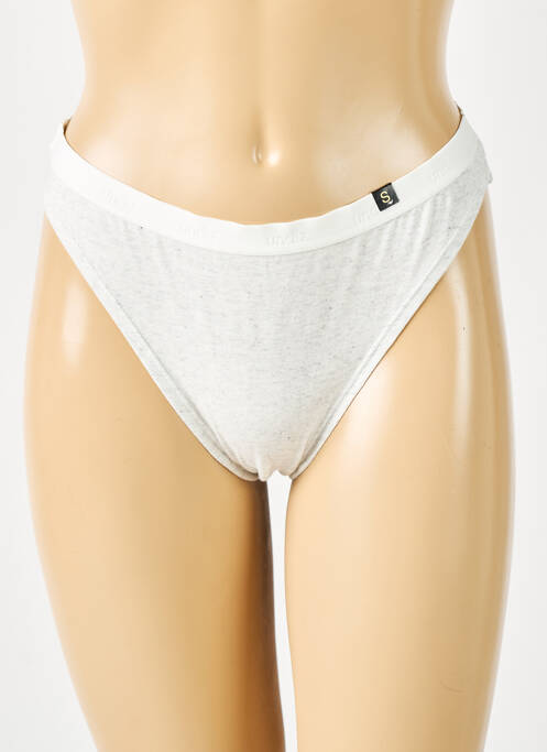 Tanga gris UNDIZ pour femme