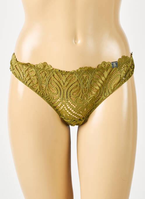 Tanga vert UNDIZ pour femme