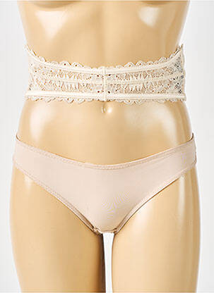 Corset fermeture agrafe beige UNDIZ femme
