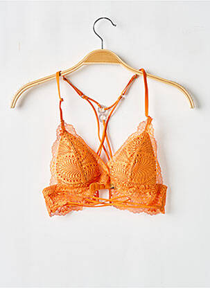 Soutien-gorge bretelle multi position haut triangles orange UNDIZ femme