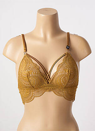 Soutien-gorge sans armature haut triangles vert UNDIZ femme