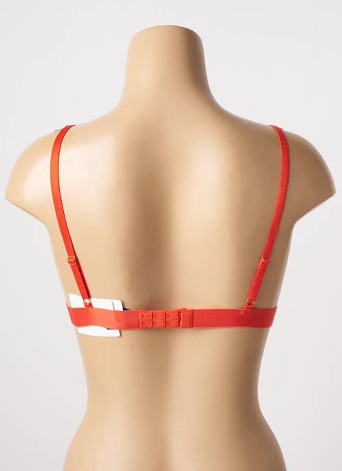 Soutien-gorge sans armature haut triangles orange UNDIZ femme