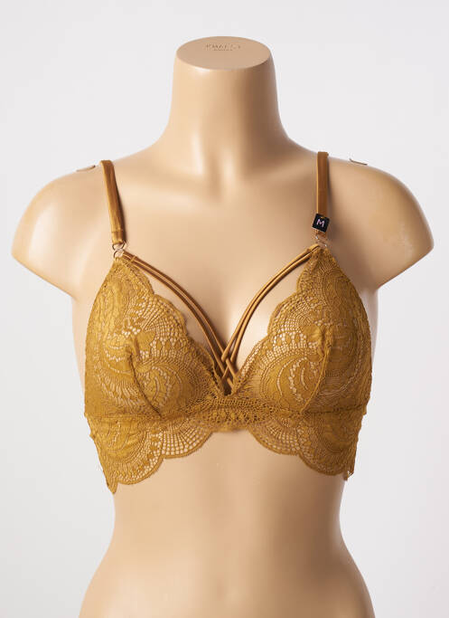 Soutien-gorge sans armature haut triangles vert UNDIZ femme