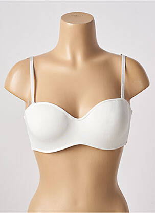 Soutien-gorge effet matière satinée haut soutien-gorge push-up beige STEFFY femme