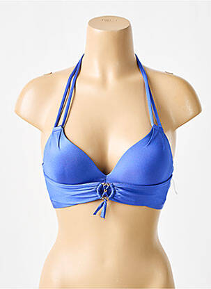 Haut de maillot de bain haut soutien-gorge moulé haut soutien-gorge moulé bleu LINGADORE femme