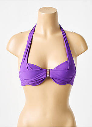 Haut de maillot de bain haut soutien-gorge moulé haut soutien-gorge moulé violet LINGADORE femme