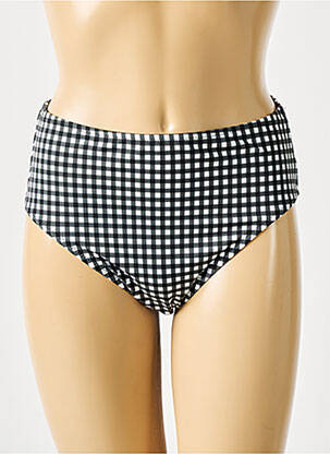 Bas de maillot de bain effet matière satinée culotte noir FREYA femme