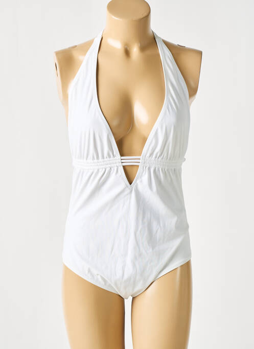 Maillot de bain 1 pièce blanc PAIN DE SUCRE pour femme