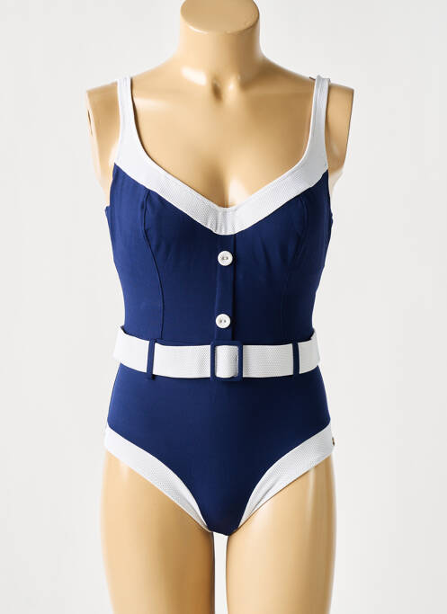 Maillot de bain 1 pièce bleu NURIA FERRER pour femme