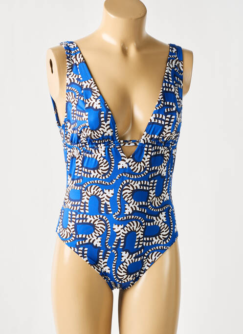 Maillot de bain 1 pièce bleu PAIN DE SUCRE pour femme