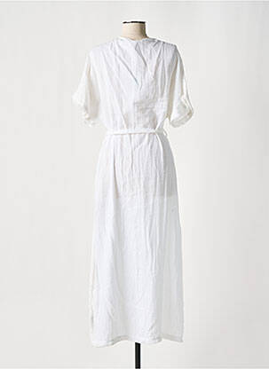 Robe de plage coupe cintrée blanc LINGADORE femme