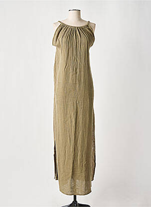 Robe de plage fines bretelles vert LINGADORE femme
