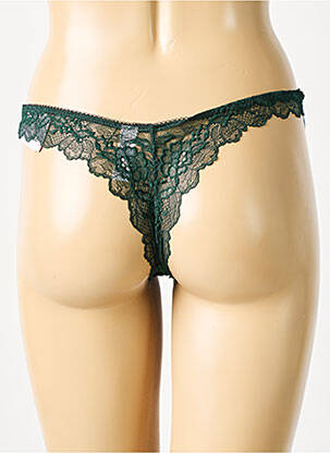 Culotte haute effet matière satinée vert WACOAL femme