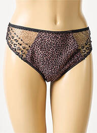 Culotte légère et transparente marron ELOMI femme