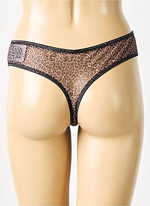 Culotte légère et transparente marron ELOMI femme
