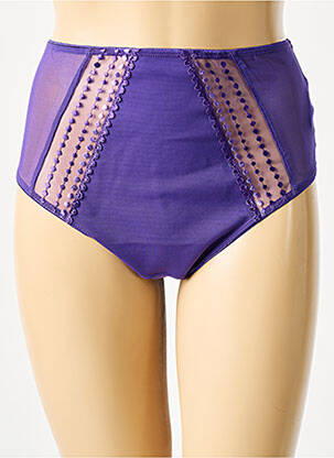 Culotte haute stretch violet ELOMI femme