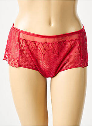 Shorty effet matière satinée rouge PRIMA DONNA femme
