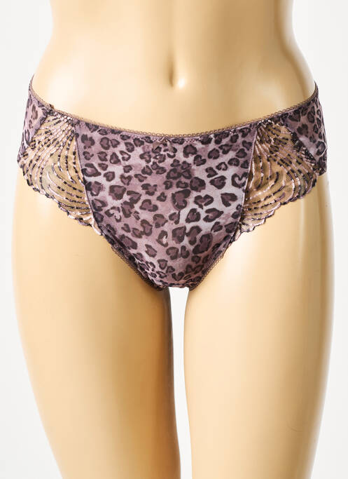 Tanga marron FANTASIE pour femme