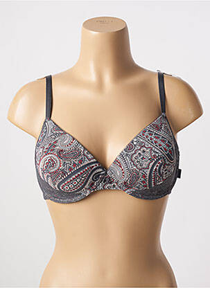 Soutien-gorge effet matière satinée haut soutien-gorge emboitant gris ESPRIT femme