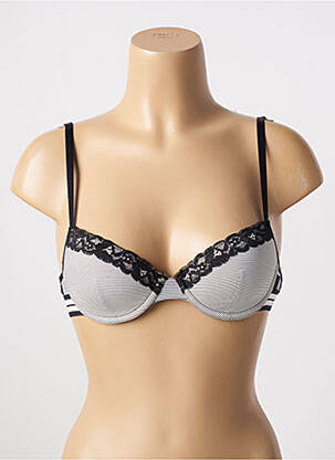Soutien-gorge effet matière satinée haut soutien-gorge moulé noir ESPRIT femme