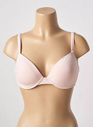 Soutien-gorge effet matière satinée haut soutien-gorge moulé rose PIEGE femme