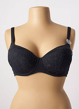Soutien-gorge effet matière satinée haut soutien-gorge moulé noir ESPRIT femme