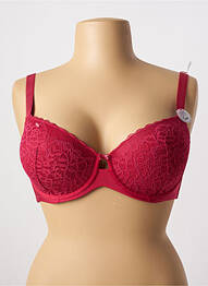 Soutien-gorge effet matière satinée haut soutien-gorge moulé rouge ESPRIT femme